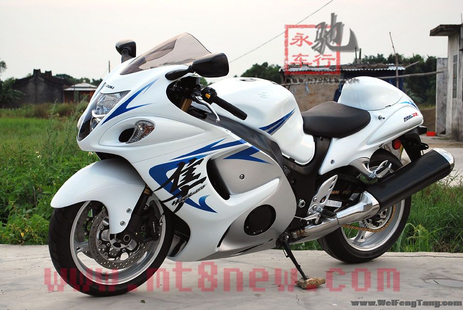 2009年铃木gsx1300rr 白色铃木隼