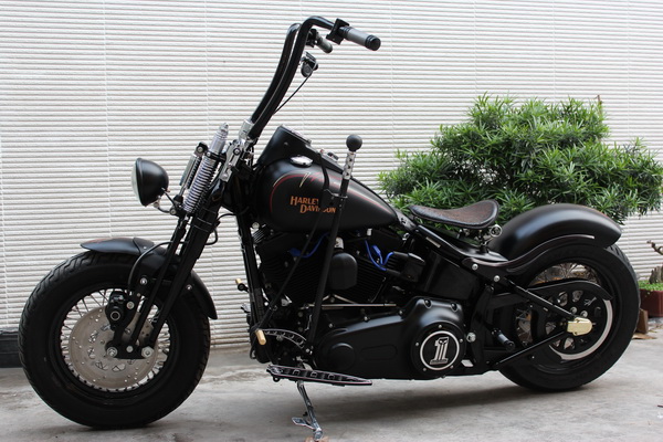 新到2008款哈雷 HARLEY-DAVIDSON 海盗大弹簧有改装 黑色 图片 2