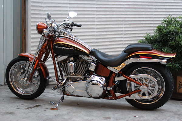 新到橘红色 2008款限量版 HARLEY-DAVIDSON 105周年纪念版 尖叫老鹰大弹簧 110CI 图片 1